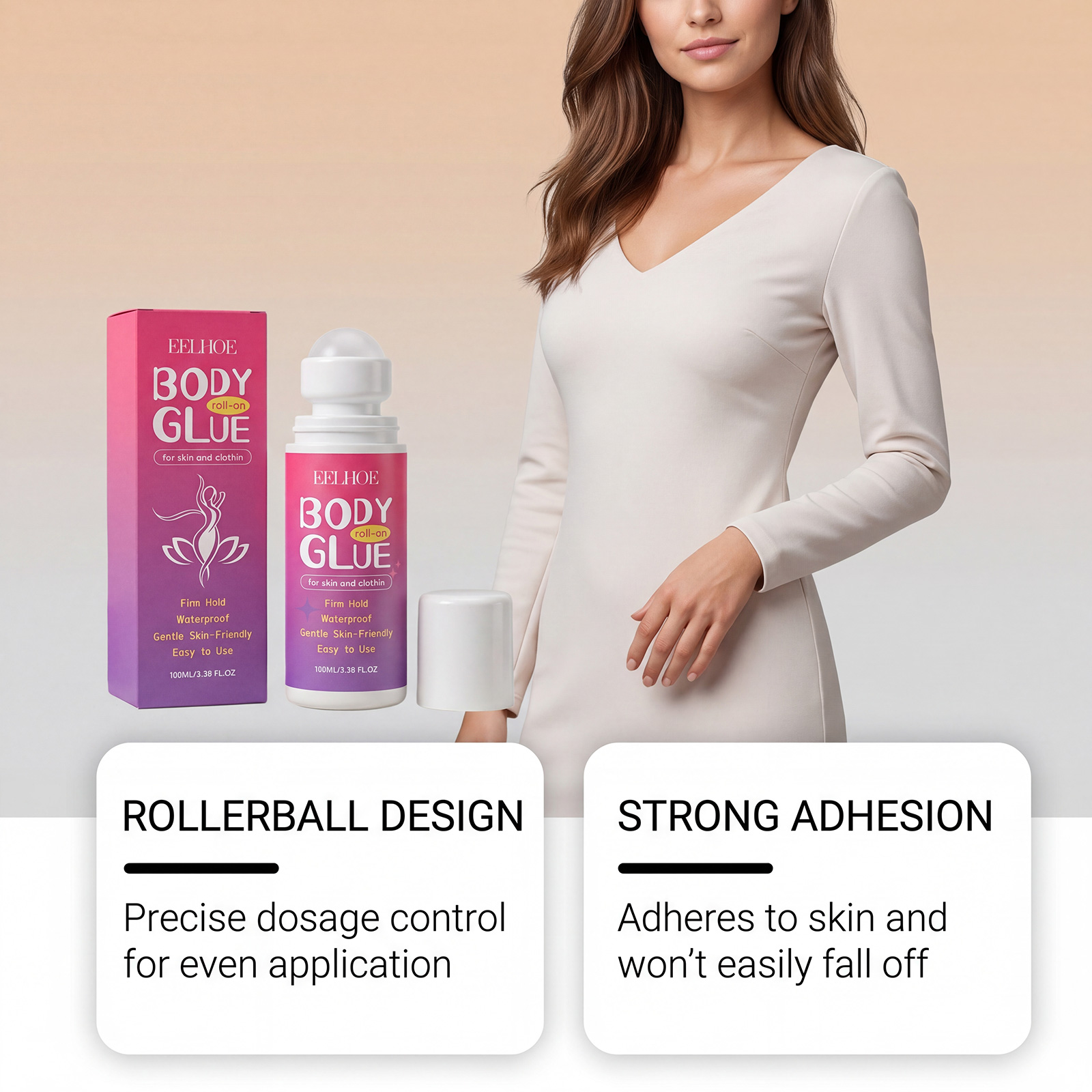 Eelhoe Body Roll-On Glue Gentl - Body Jewelry Glue recension och pris