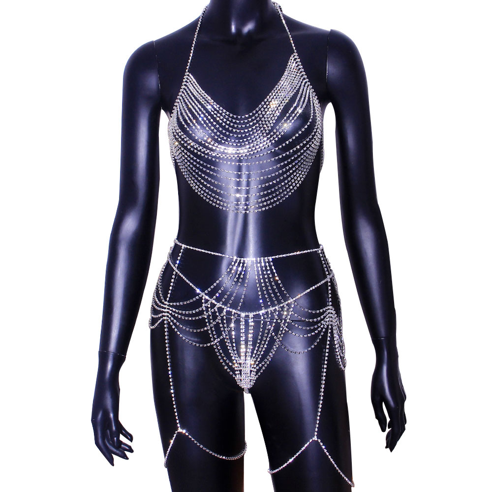Sexy Body Chain Waist Chain Cr - Body Jewelry Bra recension och pris