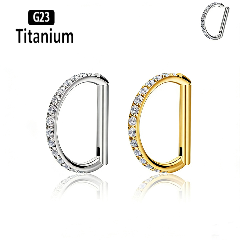 G23 Titanium Hinged Segment No - Rook Curved Barbell recension och pris