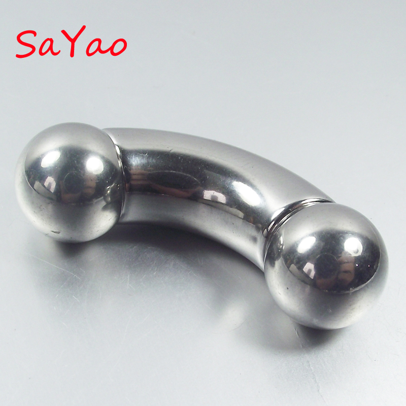 SaYao short bar Big Ball Stain - Nipple Bar Curved recension och pris