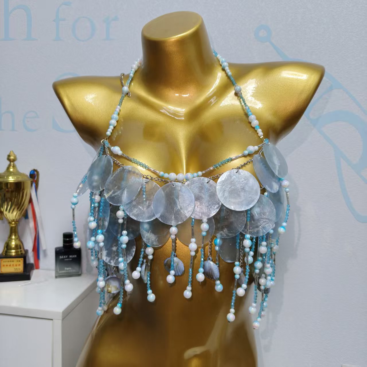 Handmade Sparkly Mermaid Top C - Body Jewelry Bra recension och pris