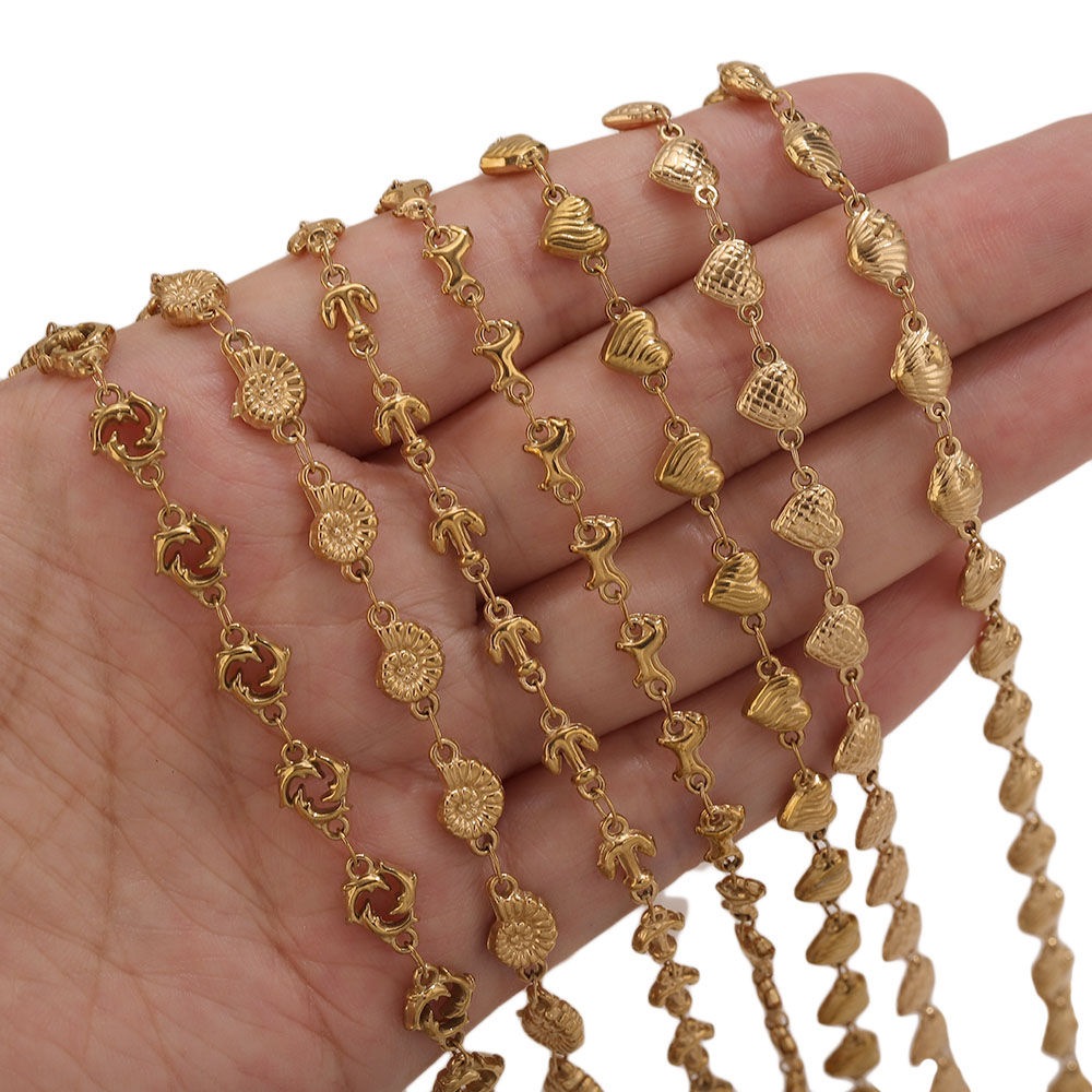 1M PVD Gold Stainless Steel He - Body Jewelry Bulk recension och pris