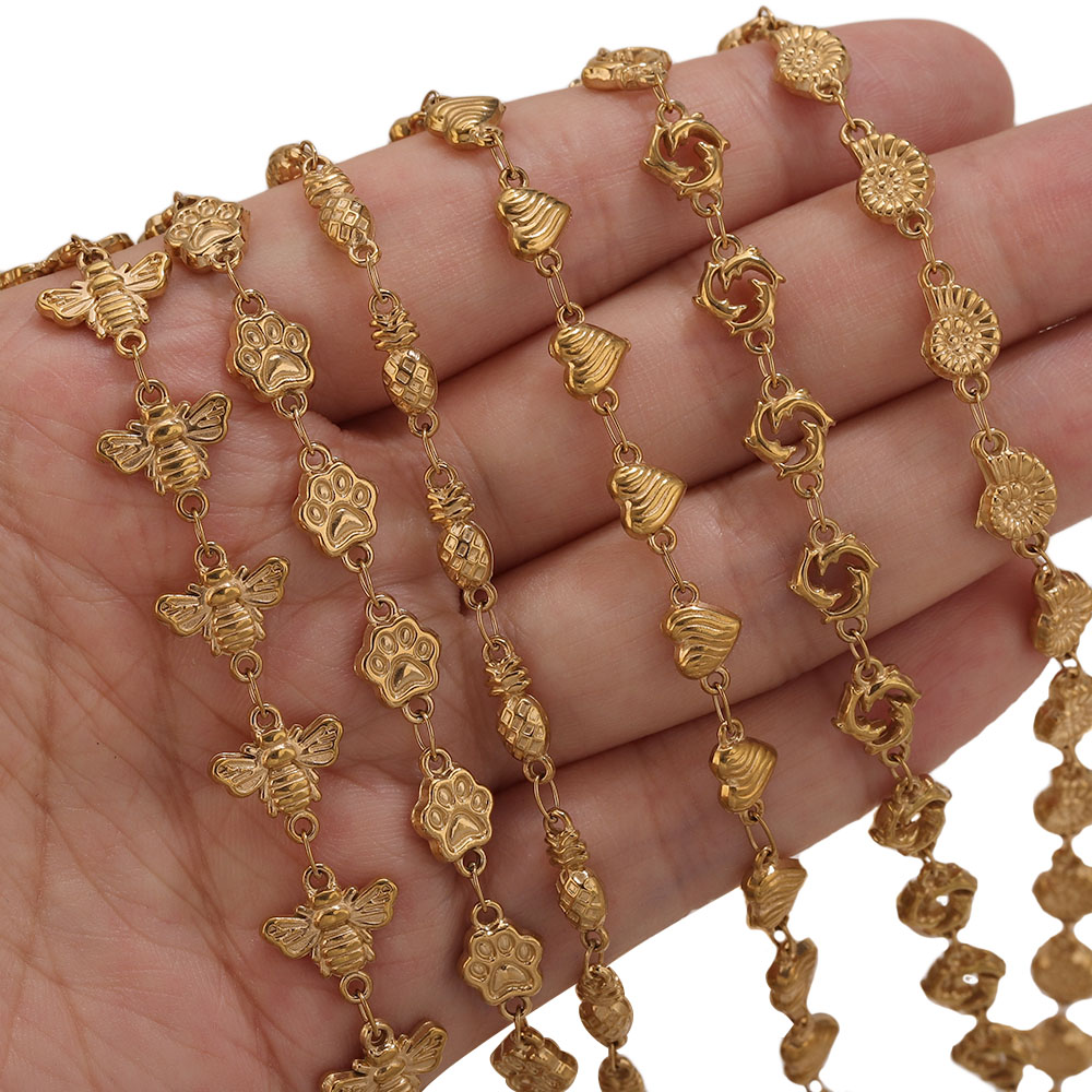 1M PVD Gold Stainless Steel He - Body Jewelry Bulk recension och pris