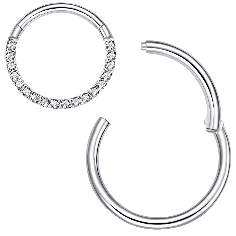 1PCS Septum Hoop Daith Piercin - Rook Curved Barbell recension och pris