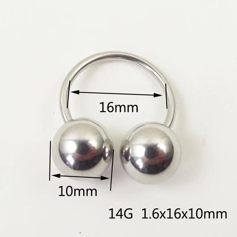 1Pcs Stainless Steel Barbell H - Nipple Bar Curved recension och pris