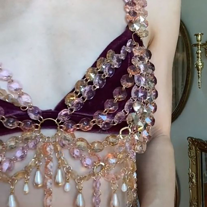 2026 New Arrival Y2K Festival  - Body Jewelry Bra recension och pris