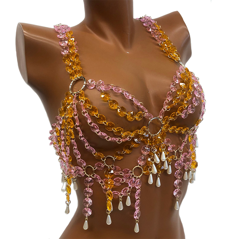 2026 New Arrival Y2K Festival  - Body Jewelry Bra recension och pris