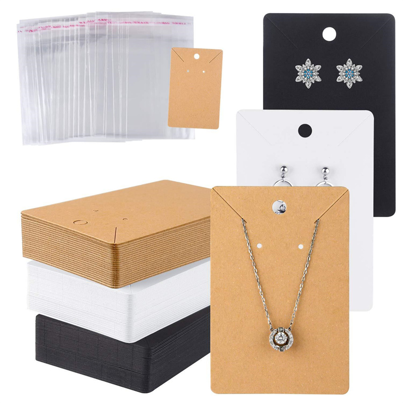 50pcs 6x9cm Blank Necklace Ear - Body Jewelry Display recension och pris