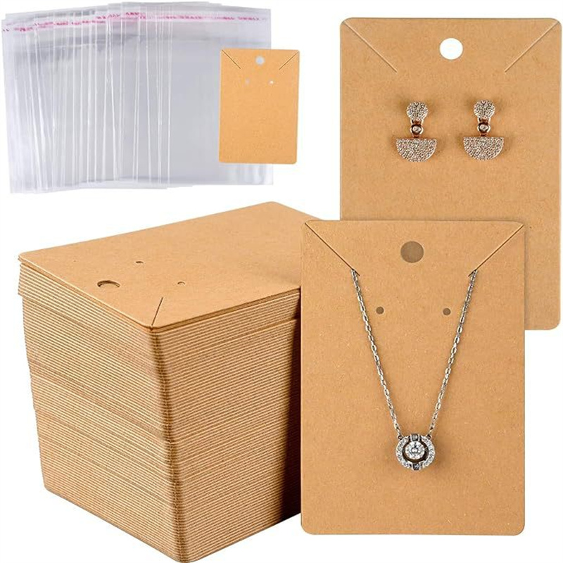 50pcs 6x9cm Blank Necklace Ear - Body Jewelry Display recension och pris
