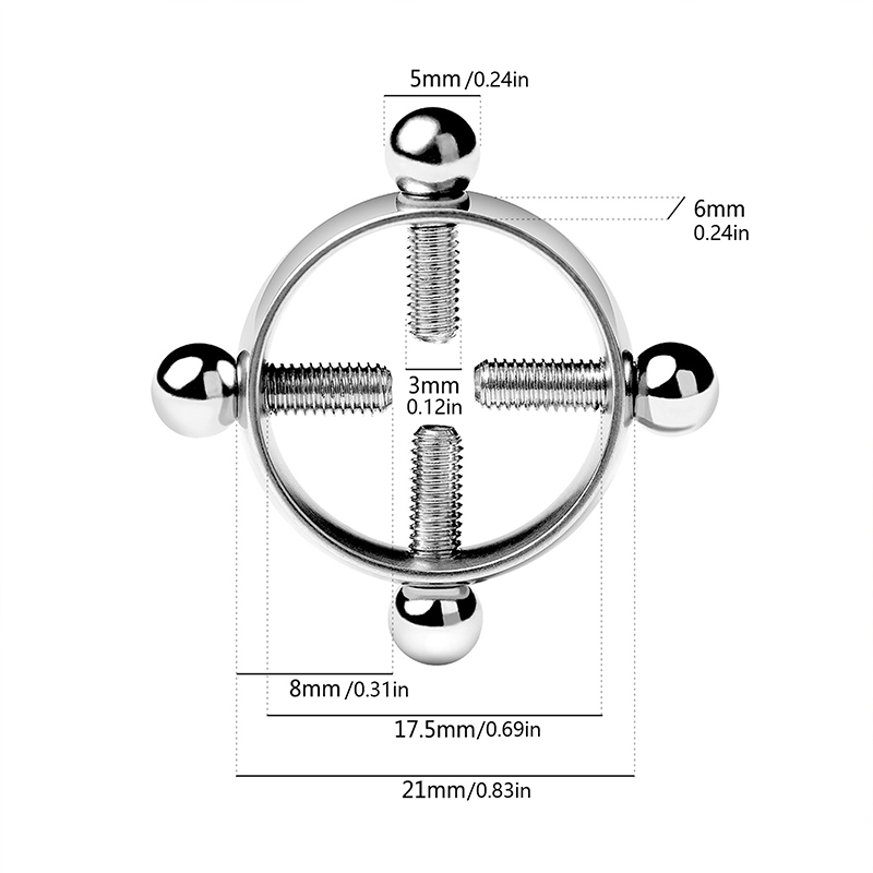 1pair Stainless Steel Cross Ni - Body Jewelry Nipple Rings recension och pris