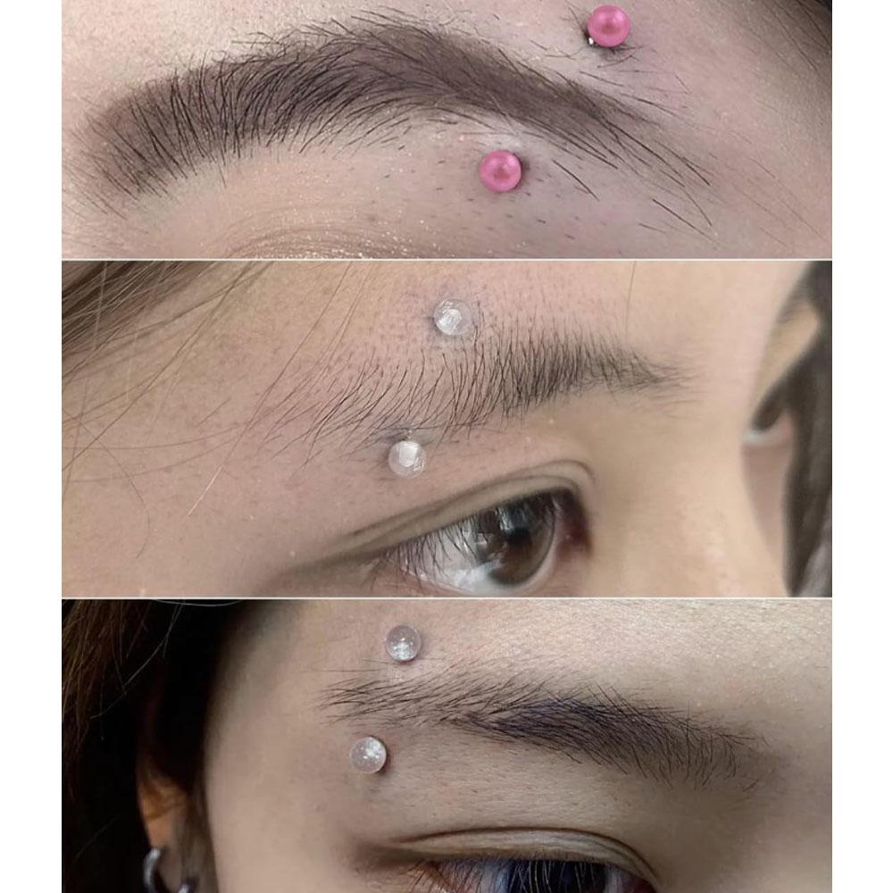 1/18Pcs Set 16G 6/8/10mm Eyebr - Rook Curved Barbell recension och pris