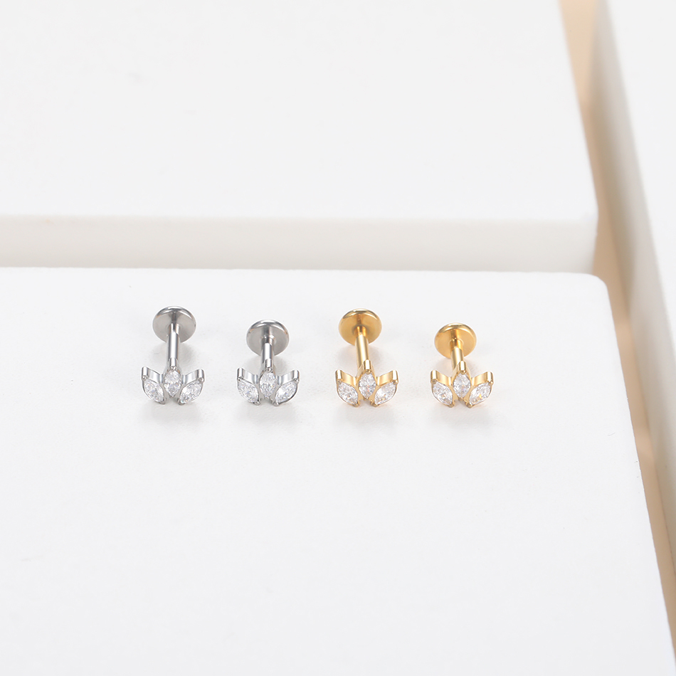 1pc Labret Piercing Titanium L - Body Jewelry Labret recension och pris