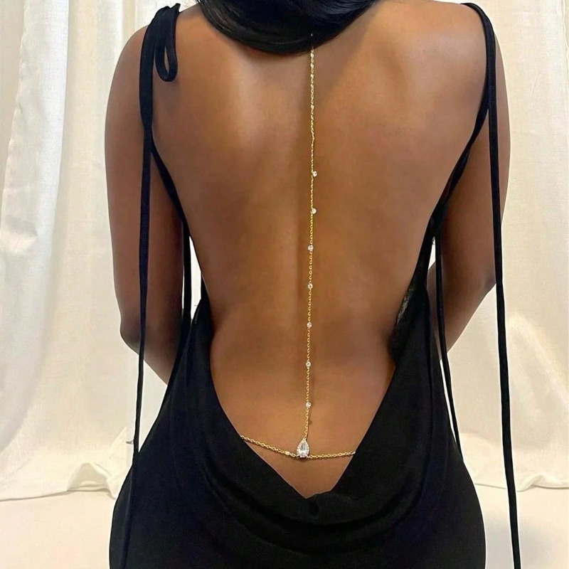 Bride Backless Rhinestone Wate - Body Jewelry Bra recension och pris