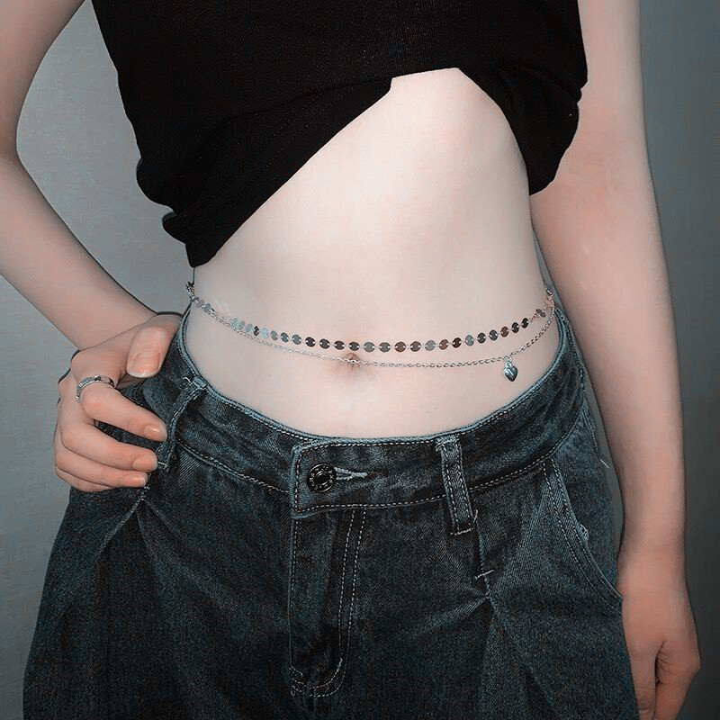 Fashion Simple Double Layer Be - Body Jewelry Waist Chains recension och pris