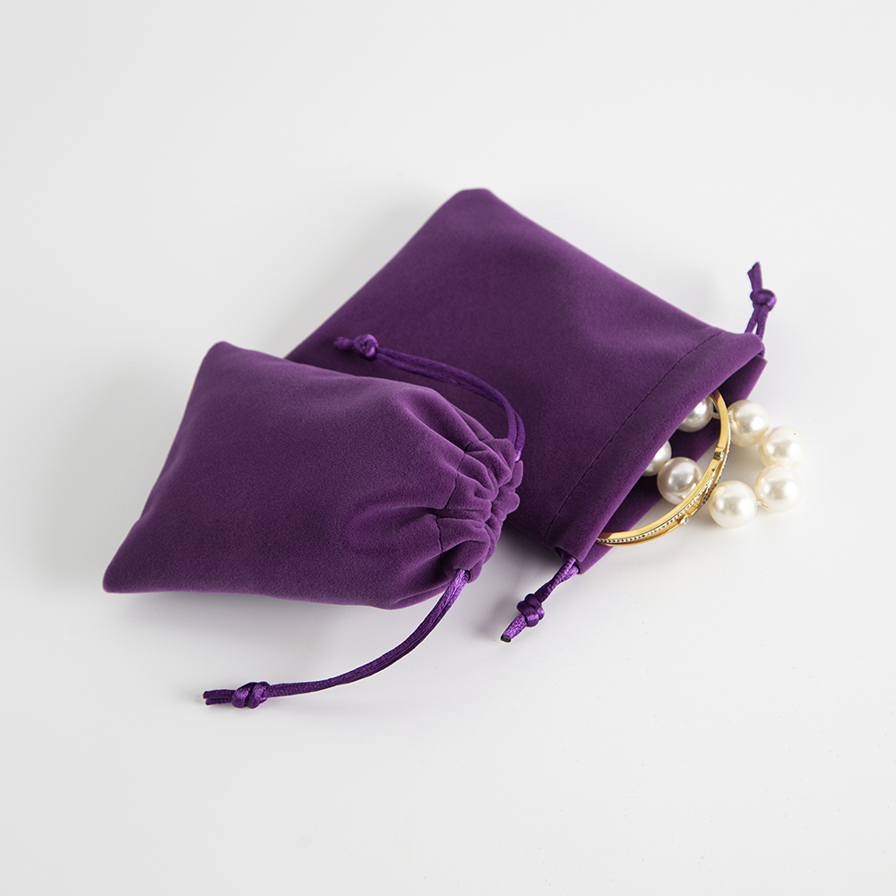 10Pcs Purple Velvet Drawstring - Body Jewelry Display recension och pris