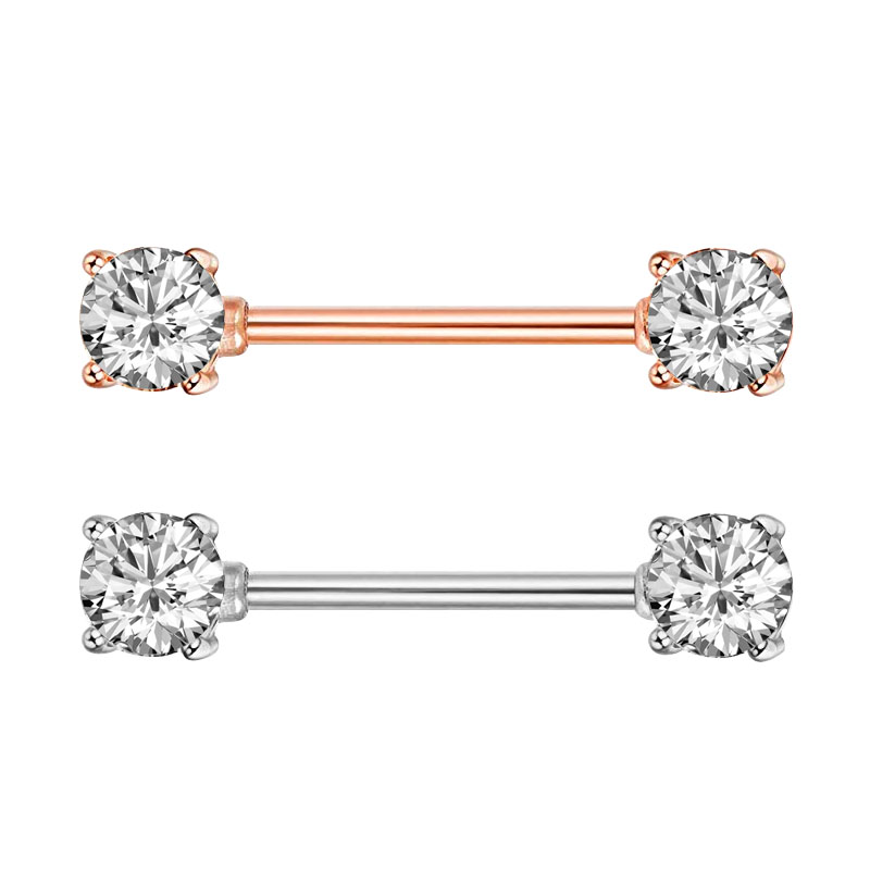 2Pcs Fashion High Quality Zirc - Body Jewelry Nipple Rings recension och pris