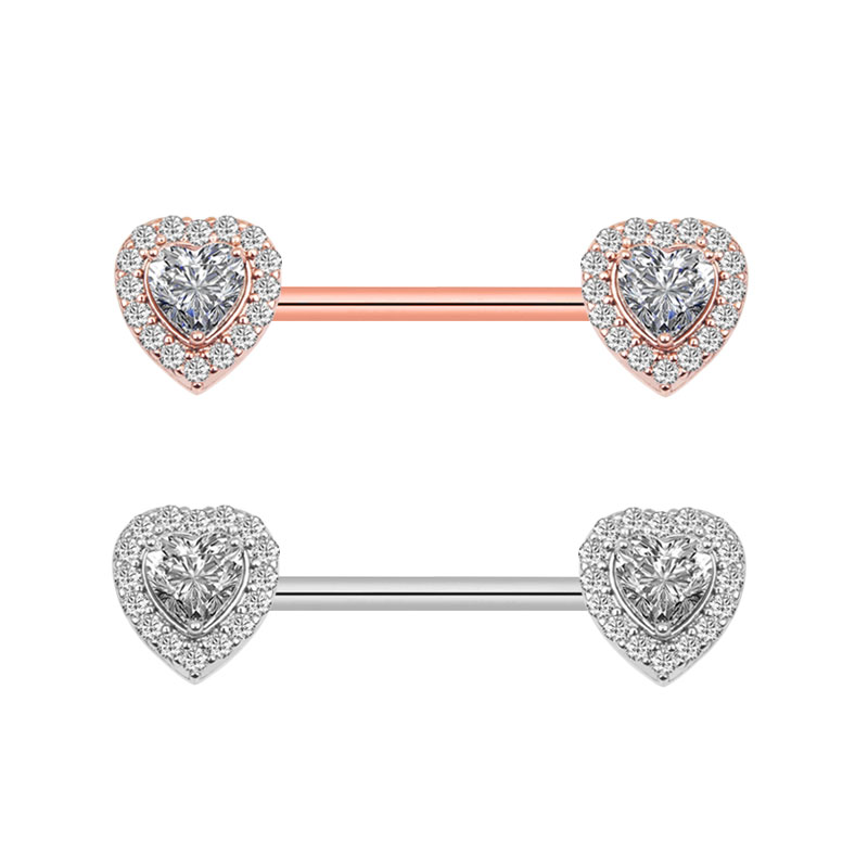 2Pcs Fashion High Quality Zirc - Body Jewelry Nipple Rings recension och pris